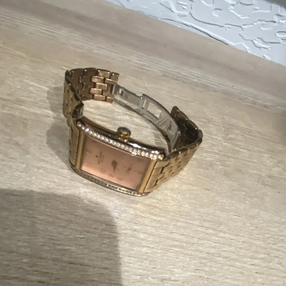 kate spade new york Women’s Rectangular Bracelet Watch Pink Dial Quartz Box